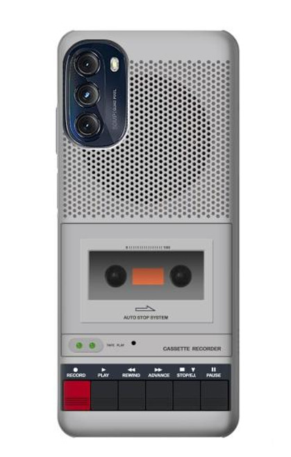 S3953 Vintage Cassette Player Graphic Funda Carcasa Case para Motorola Moto G (2022)