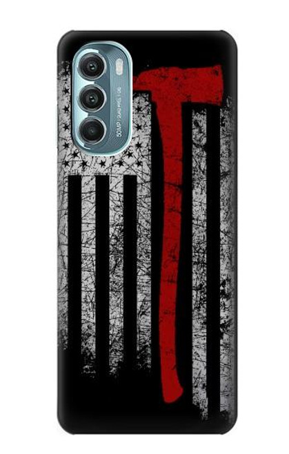 S3958 Firefighter Axe Flag Funda Carcasa Case para Motorola Moto G Stylus 5G (2022)