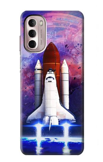 S3913 Colorful Nebula Space Shuttle Funda Carcasa Case para Motorola Moto G Stylus 4G (2022)
