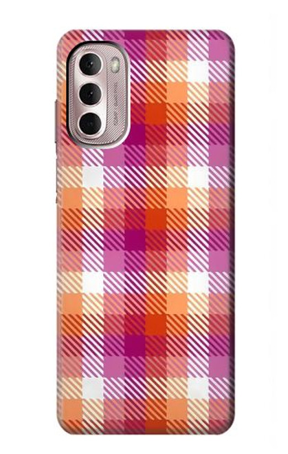 S3941 LGBT Lesbian Pride Flag Plaid Funda Carcasa Case para Motorola Moto G Stylus 4G (2022)