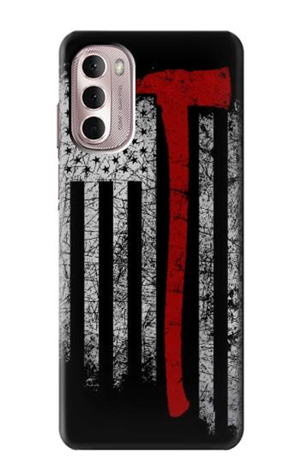 S3958 Firefighter Axe Flag Funda Carcasa Case para Motorola Moto G Stylus 4G (2022)