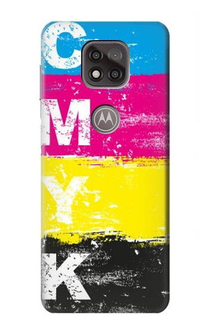 S3930 Cyan Magenta Yellow Key Funda Carcasa Case para Motorola Moto G Power (2021)