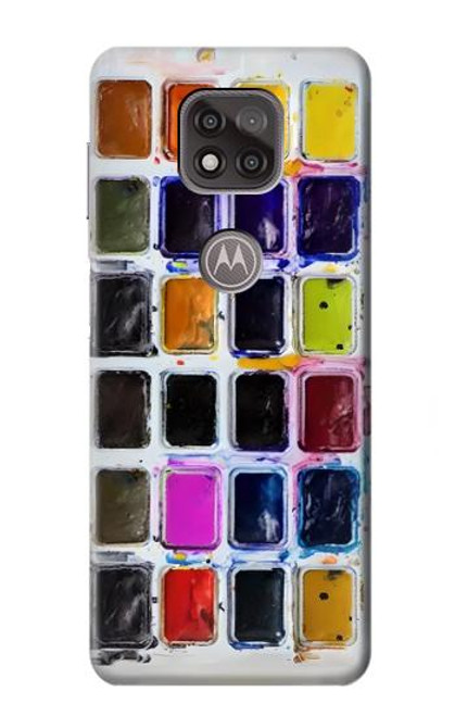 S3956 Watercolor Palette Box Graphic Funda Carcasa Case para Motorola Moto G Power (2021)