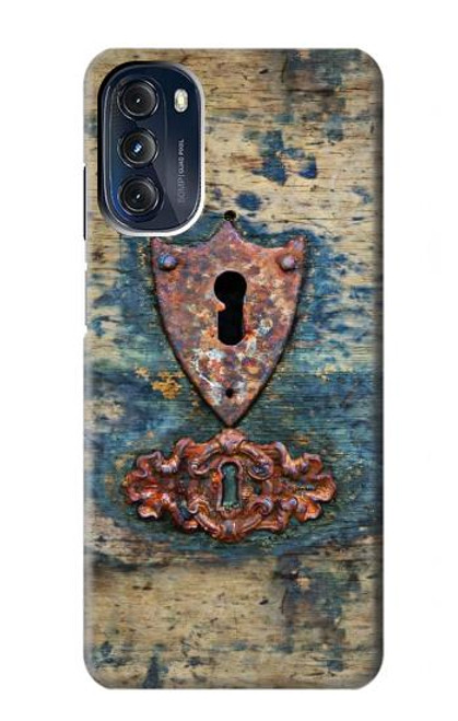 S3955 Vintage Keyhole Weather Door Funda Carcasa Case para Motorola Moto G 5G (2023)