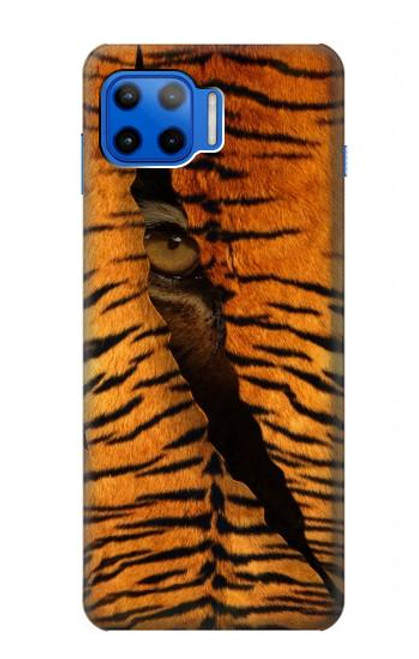 S3951 Tiger Eye Tear Marks Funda Carcasa Case para Motorola Moto G 5G Plus