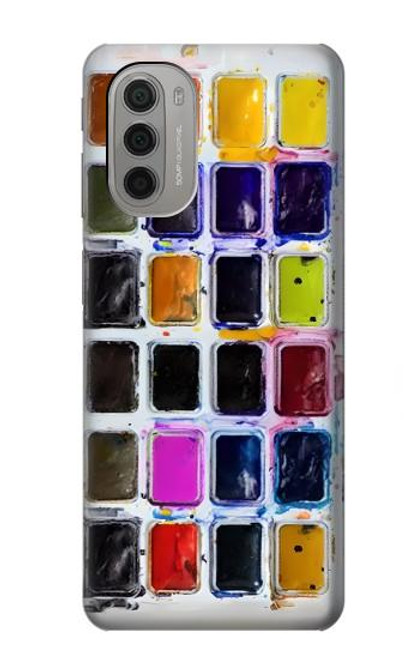 S3956 Watercolor Palette Box Graphic Funda Carcasa Case para Motorola Moto G51 5G