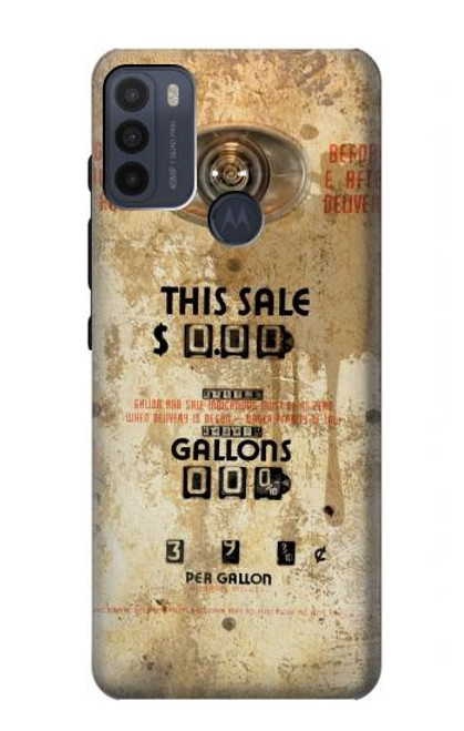 S3954 Vintage Gas Pump Funda Carcasa Case para Motorola Moto G50