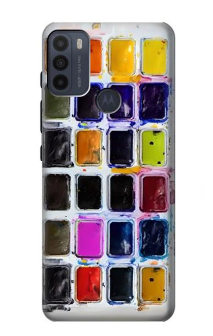 S3956 Watercolor Palette Box Graphic Funda Carcasa Case para Motorola Moto G50