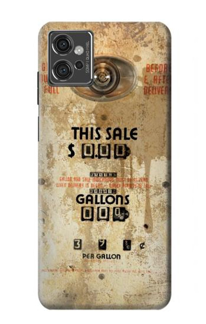 S3954 Vintage Gas Pump Funda Carcasa Case para Motorola Moto G32