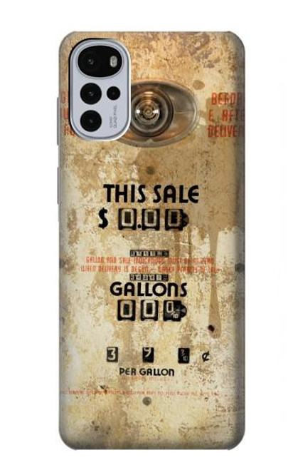 S3954 Vintage Gas Pump Funda Carcasa Case para Motorola Moto G22