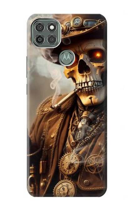 S3949 Steampunk Skull Smoking Funda Carcasa Case para Motorola Moto G9 Power