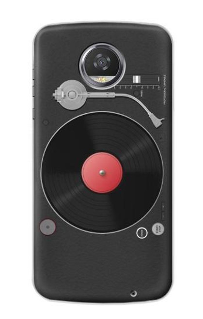 S3952 Turntable Vinyl Record Player Graphic Funda Carcasa Case para Motorola Moto Z2 Play, Z2 Force