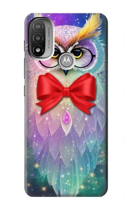 S3934 Fantasy Nerd Owl Funda Carcasa Case para Motorola Moto E20,E30,E40