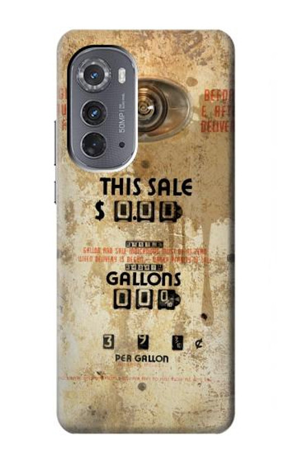 S3954 Vintage Gas Pump Funda Carcasa Case para Motorola Edge (2022)