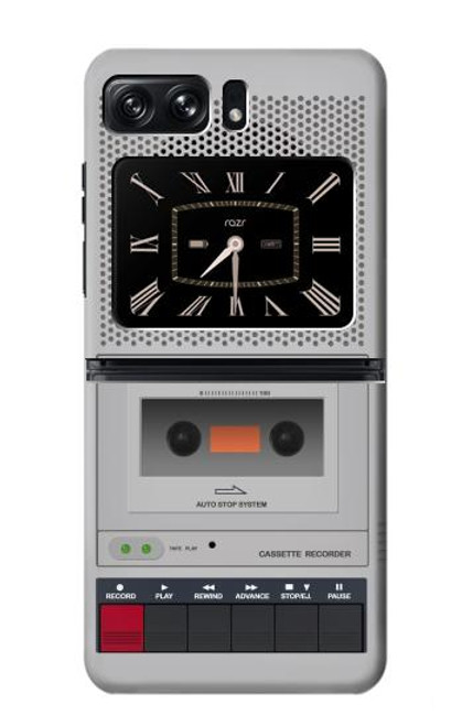 S3953 Vintage Cassette Player Graphic Funda Carcasa Case para Motorola Moto Razr 2022