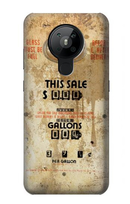 S3954 Vintage Gas Pump Funda Carcasa Case para Nokia 5.3