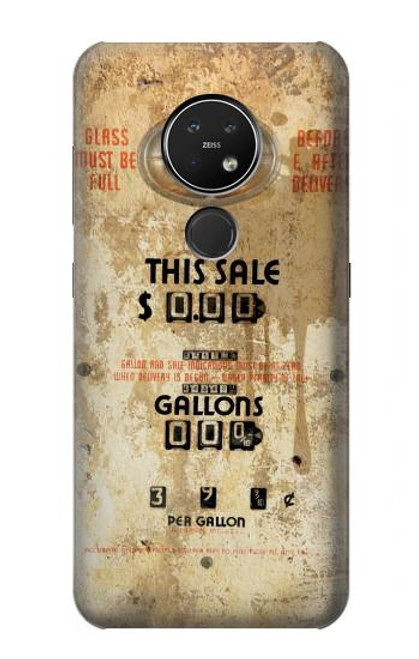 S3954 Vintage Gas Pump Funda Carcasa Case para Nokia 7.2