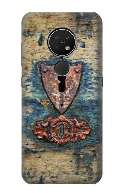 S3955 Vintage Keyhole Weather Door Funda Carcasa Case para Nokia 7.2