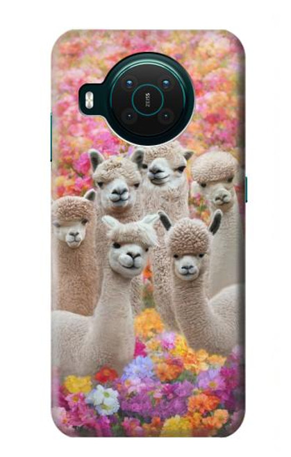 S3916 Alpaca Family Baby Alpaca Funda Carcasa Case para Nokia X10