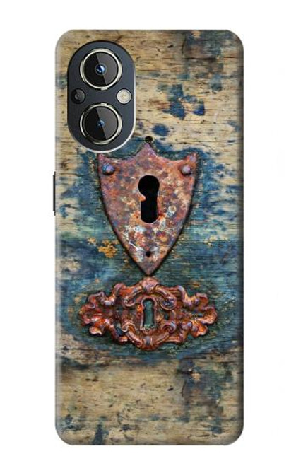 S3955 Vintage Keyhole Weather Door Funda Carcasa Case para OnePlus Nord N20 5G