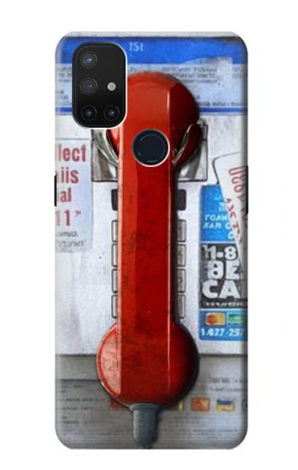 S3925 Collage Vintage Pay Phone Funda Carcasa Case para OnePlus Nord N10 5G