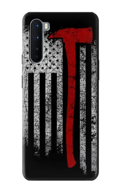 S3958 Firefighter Axe Flag Funda Carcasa Case para OnePlus Nord