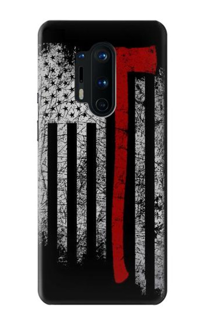 S3958 Firefighter Axe Flag Funda Carcasa Case para OnePlus 8 Pro