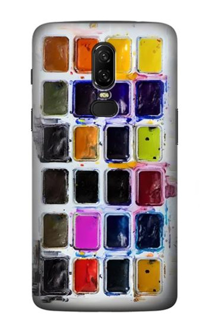 S3956 Watercolor Palette Box Graphic Funda Carcasa Case para OnePlus 6