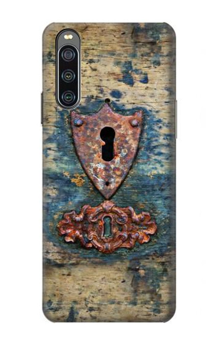 S3955 Vintage Keyhole Weather Door Funda Carcasa Case para Sony Xperia 10 IV