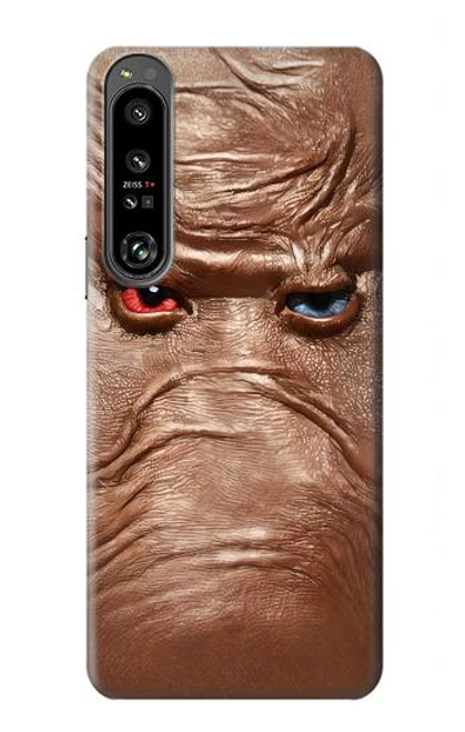 S3940 Leather Mad Face Graphic Paint Funda Carcasa Case para Sony Xperia 1 IV