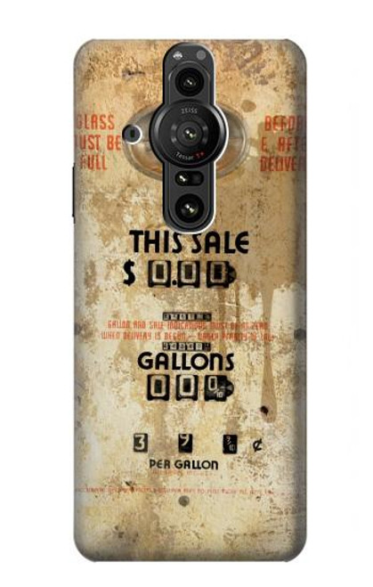 S3954 Vintage Gas Pump Funda Carcasa Case para Sony Xperia Pro-I