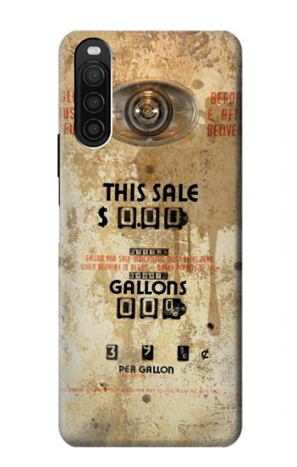 S3954 Vintage Gas Pump Funda Carcasa Case para Sony Xperia 10 III