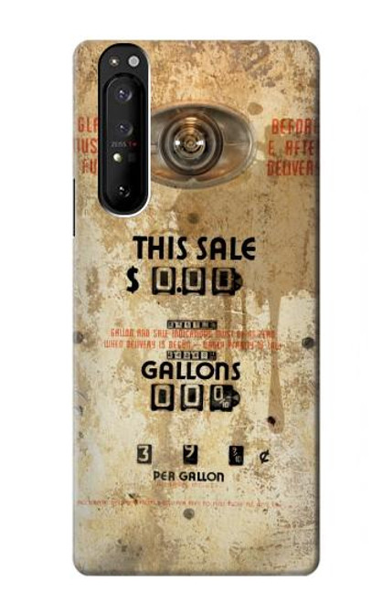 S3954 Vintage Gas Pump Funda Carcasa Case para Sony Xperia 1 III