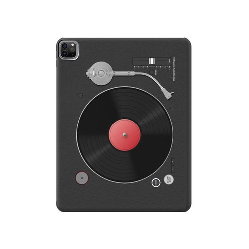 S3952 Turntable Vinyl Record Player Graphic Funda Carcasa Case para iPad Pro 12.9 (2022,2021,2020,2018, 3rd, 4th, 5th, 6th)