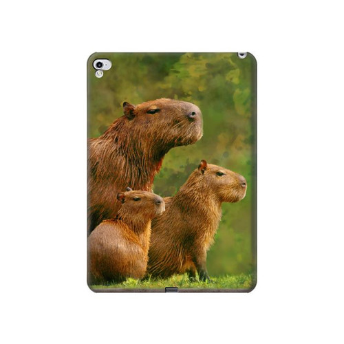 S3917 Capybara Family Giant Guinea Pig Funda Carcasa Case para iPad Pro 12.9 (2015,2017)