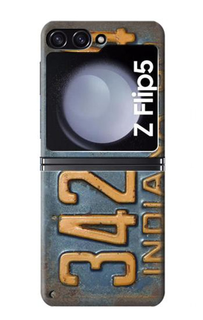 S3750 Vintage Vehicle Registration Plate Funda Carcasa Case para Samsung Galaxy Z Flip 5