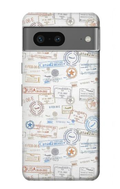 S3903 Travel Stamps Funda Carcasa Case para Google Pixel 7a