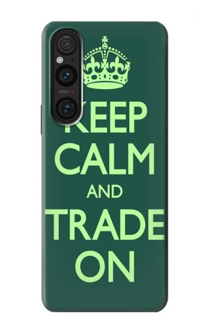 S3862 Keep Calm and Trade On Funda Carcasa Case para Sony Xperia 1 V