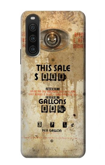 S3954 Vintage Gas Pump Funda Carcasa Case para Sony Xperia 10 V
