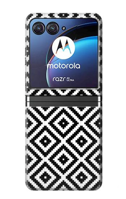S3424 Ruta Pattern Funda Carcasa Case para Motorola Razr 40 Ultra