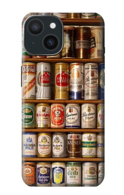 S0983 Beer Cans Collection Funda Carcasa Case para iPhone 15