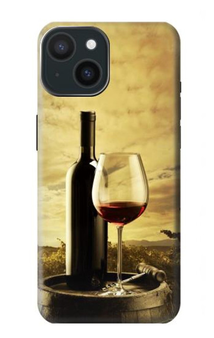 S2042 A Grape Vineyard Grapes Bottle Red Wine Funda Carcasa Case para iPhone 15