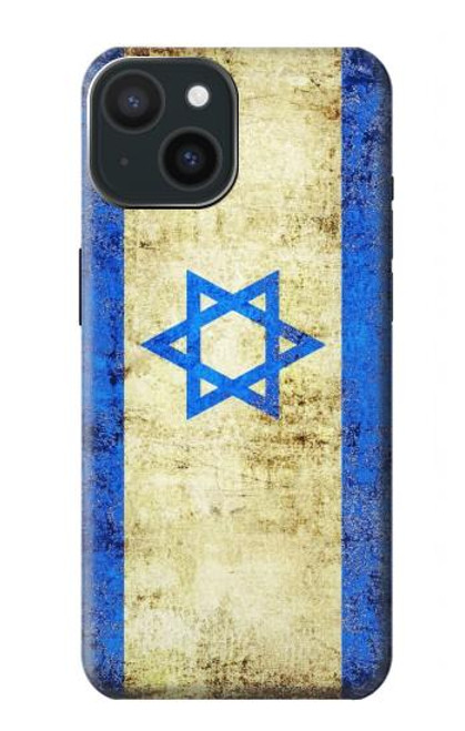 S2614 Israel Old Flag Funda Carcasa Case para iPhone 15