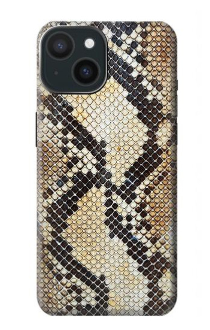 S2703 Snake Skin Texture Graphic Printed Funda Carcasa Case para iPhone 15