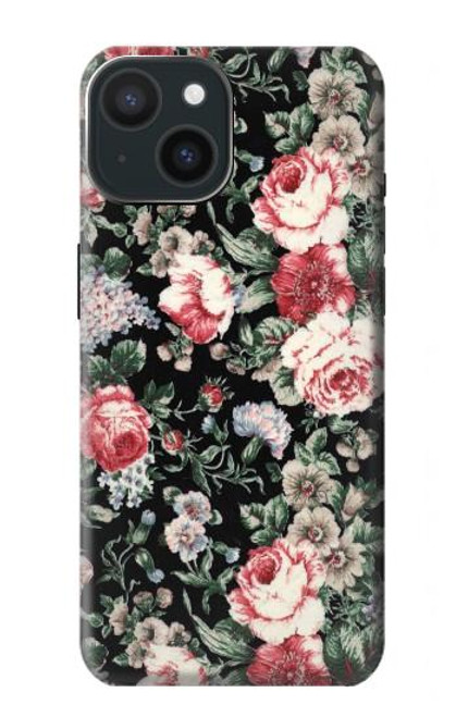 S2727 Vintage Rose Pattern Funda Carcasa Case para iPhone 15