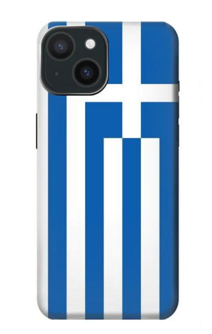 S3102 Flag of Greece Funda Carcasa Case para iPhone 15