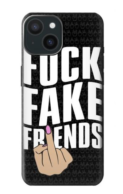 S3598 Middle Finger Fuck Fake Friend Funda Carcasa Case para iPhone 15