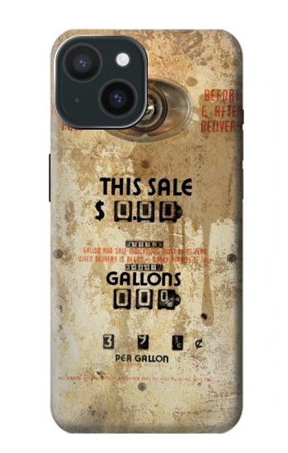 S3954 Vintage Gas Pump Funda Carcasa Case para iPhone 15