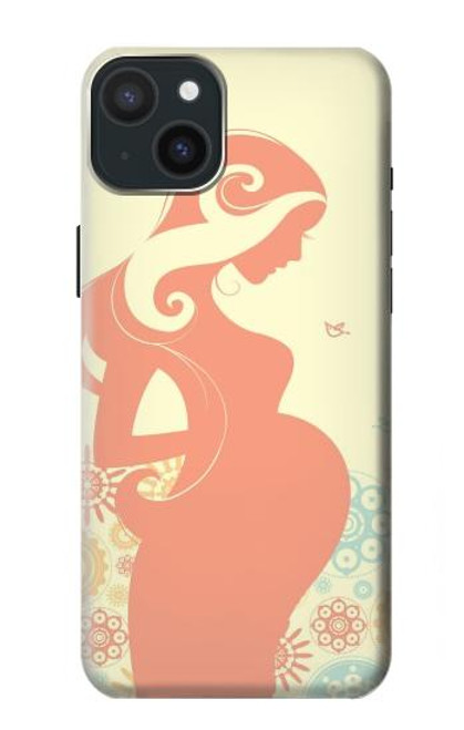 S0815 Pregnant Art Funda Carcasa Case para iPhone 15 Plus