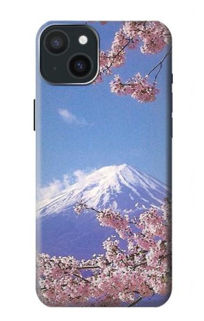 S1060 Mount Fuji Sakura Cherry Blossom Funda Carcasa Case para iPhone 15 Plus